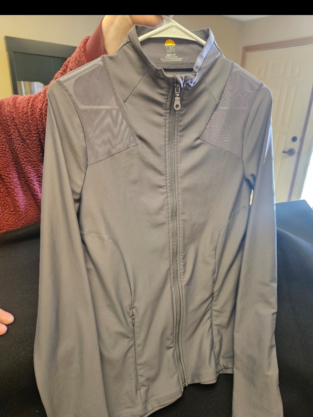 C&C California Gray Full-Zip Utility Jacket